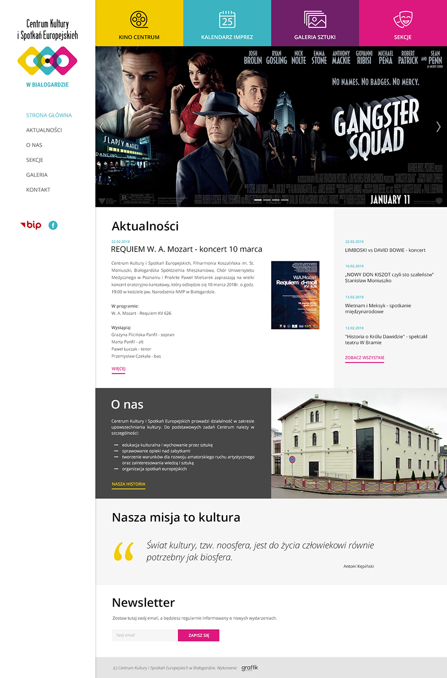 Centrum Kultury w Białogardzie ma nową stronę www