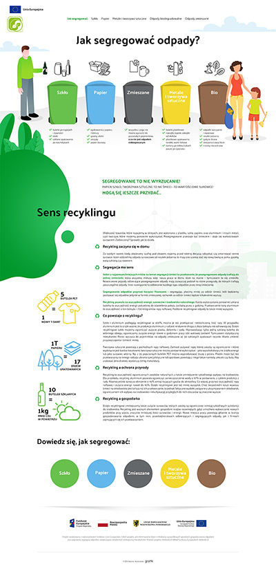 Strona www - podpowiedź jak segregować odpady